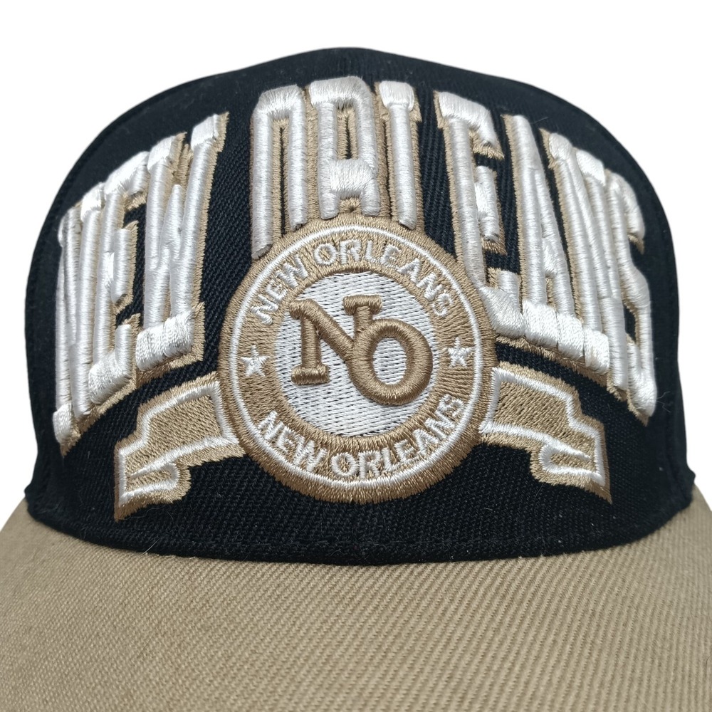 New Orleans Black and Tan Baseball Cap‎ Hat, New with Tags - Picture 3 of 5